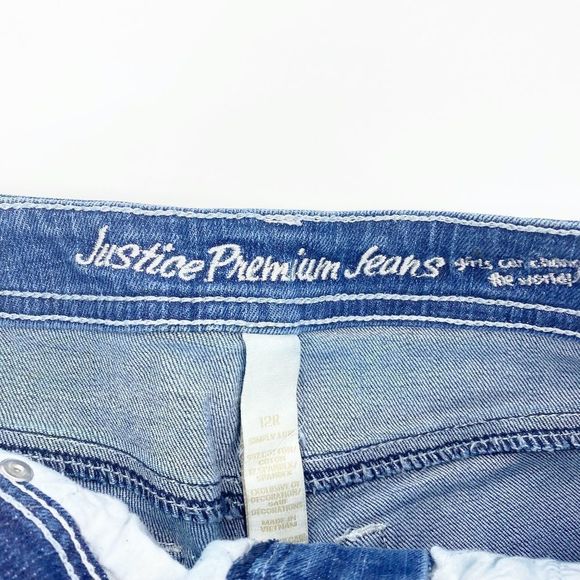 Justice Shimmer Star Print denim festival shorts - Picture 8 of 8